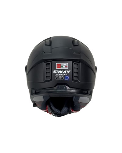 Sway SW 868 Matt Black Full Face Kask - MotoDede