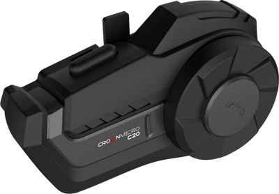 Crown C20 Pro Motosiklet Interkomu - 2 Kişilik, 1200m, Bluetooth 5.1, HD Ses