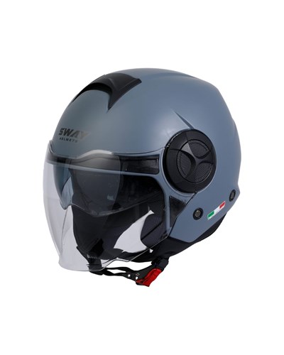 Sway SW 737 Matt Grey Yarım Kask - MotoDede