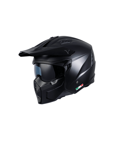 Sway X1-X / SW-X1 Seul Çene Açılır Motosiklet Kaskı - Mat Siyah
