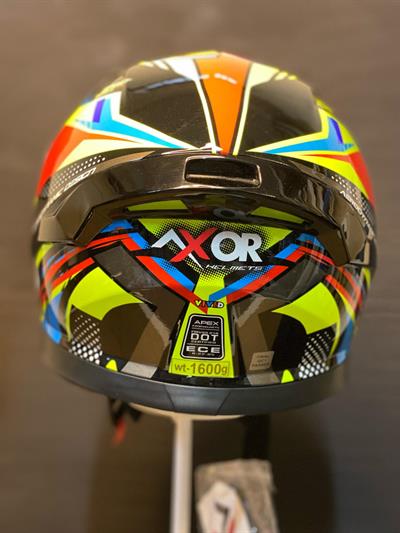 Axor Apex Vivid Fullface Motosiklet Kaskı Çift Vizörlü DOT Onaylı + Pinlock Hediyeli