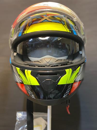 Axor Apex Vivid Fullface Motosiklet Kaskı Çift Vizörlü DOT Onaylı + Pinlock Hediyeli