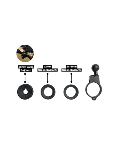 Knmaster TT-500 Titreşim Önleyicili Motosiklet Telefon Tutucu - MotoDede