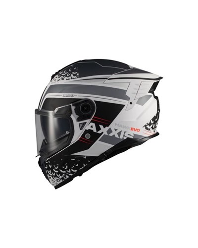 Axxis Hawk SV Evo D.Justice Kapalı Kask - A2 Gri/Beyaz - MotoDede