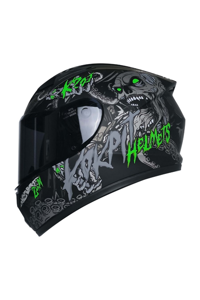 MTS M-201 Full Face Çocuk Motosiklet Kaskı Black - MotoDede