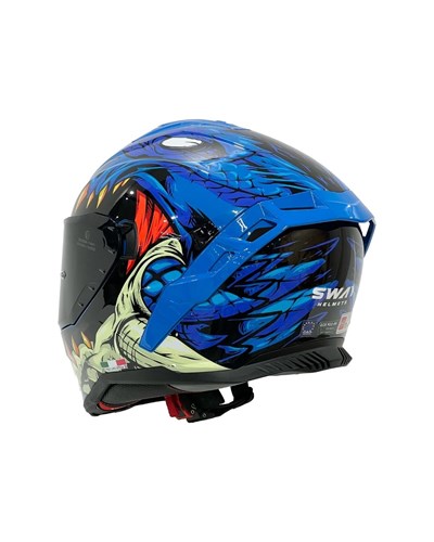 Sway SW 867 Storm Blue Full Face Kask - MotoDede