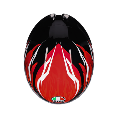 AGV KASK/K1 S LION BLACK/RED/WHITE CONFİGURATİON