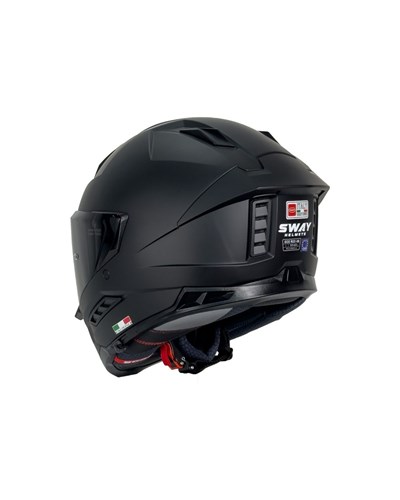 Sway SW 868 Matt Black Full Face Kask - MotoDede