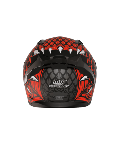 MTS M-801 Snake Full Face Güneş Vizörlü Kask - Draglax Red - MotoDede