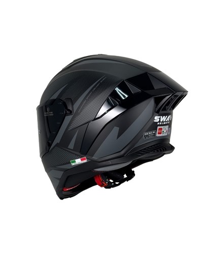 Sway SW 867 Asphalt Black Grey Kask - MotoDede