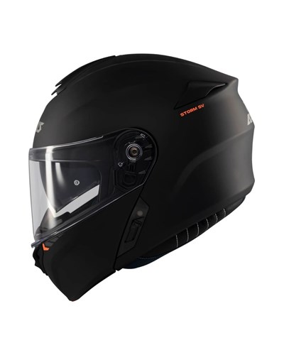 AXXIS Storm SV Solid A1 Mat Siyah Çene Açılır Motosiklet Kaskı - MotoDede
