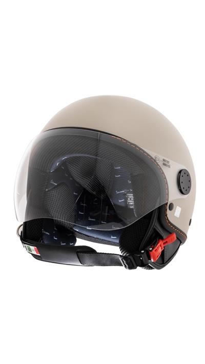 Piaggio Vespa Visor 4.0 Jet Kask - Bej Mat (Avvolgente) - MotoDede