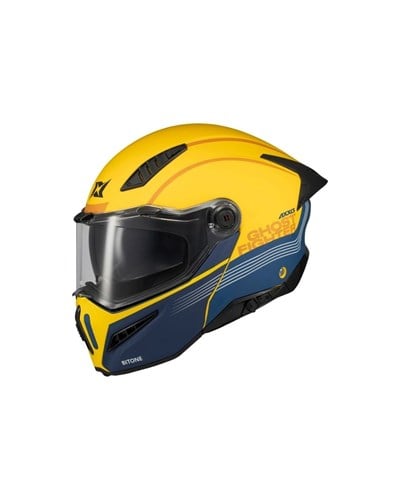 Axxis Ghostfighter Bitone C13 Yellow Matt Kask - MotoDede