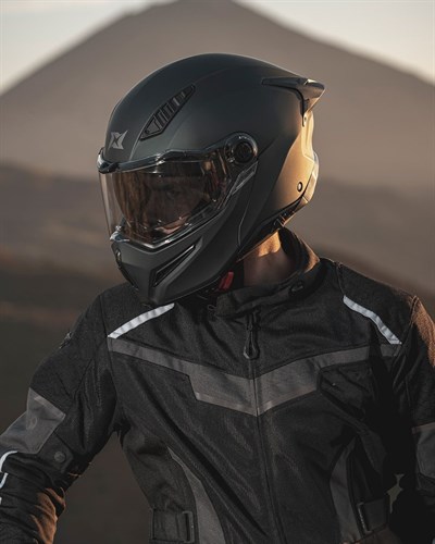 AXXIS Ghostfighter Solid A1 Mat Siyah Motosiklet Kaskı - MotoDede