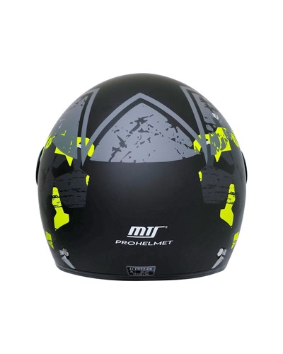 MTS FX-101 Neon Camo Yarım Kask - MotoDede