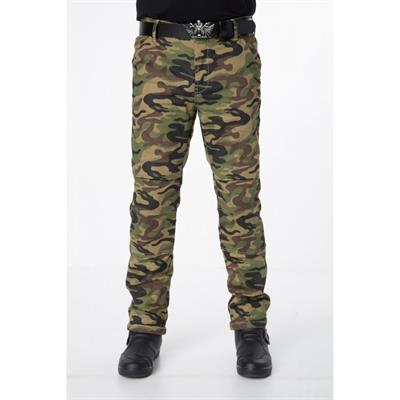 Motobike Jeans 5012 Kamuflaj Desenli Motosiklet Pantolonu (Korumalar Hariç)