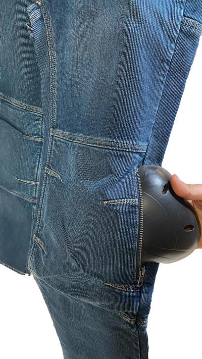 Motobike Jeans 6000 Fitilli Lacivert Motosiklet Pantolonu (Korumalar Hariç)