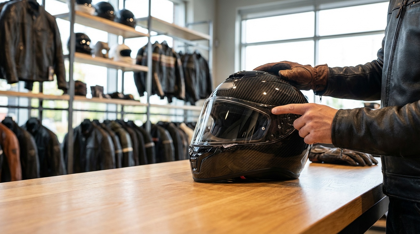 karbon kask,motosiklet ekipmanları,güvenli sürüş