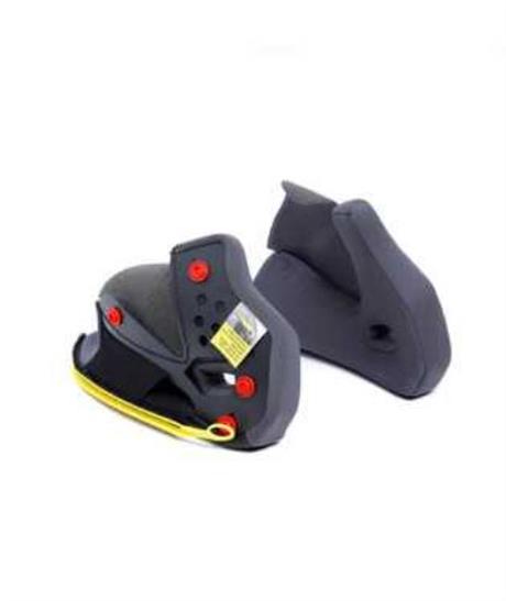 AGV-CHEEK PADS TOURMODULAR GREY BLACK-XS-M-35mm