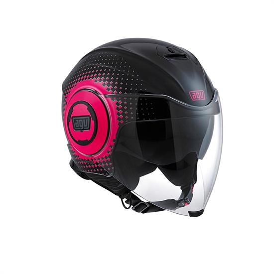 AGV KASK/FLUID MULTI PIX BLACK/FUSCIA