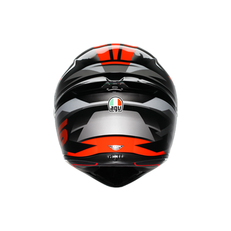 AGV KASK/K1 S E2206 FASTLAP BLACK GREY RED CONF.