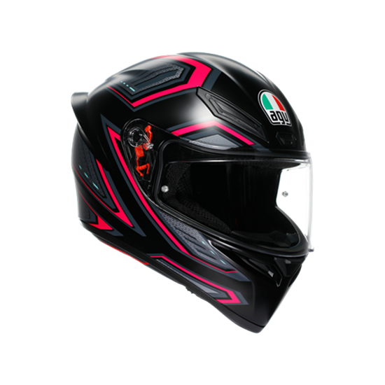 AGV KASK/K1 S E2206 SLING MATT BLACK PINK CONFİGURATİON