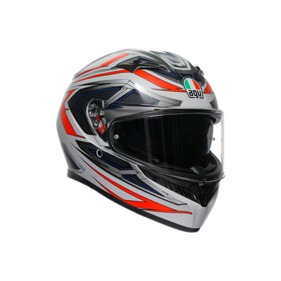 AGV KASK/K3  E2206 MPLK SPACE MATT WHITE RED FLUO  CONFİGURATİON