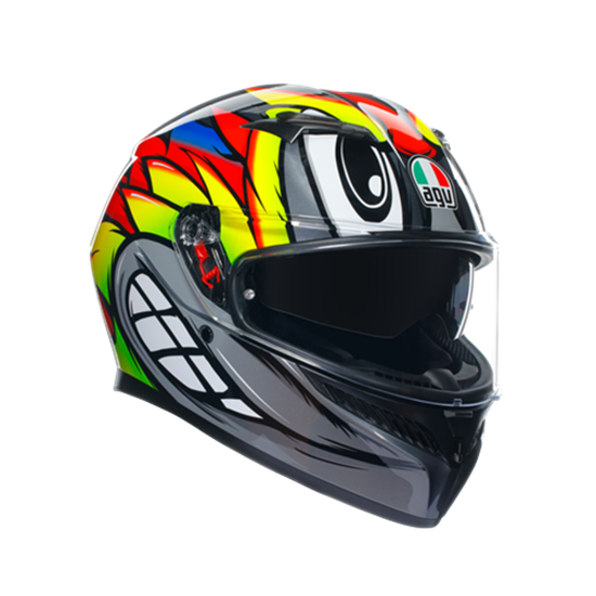 AGV KASK/K3 MPLK BIRDY 2.0 GREY YLW RED