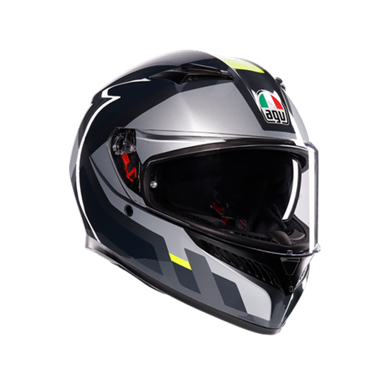 AGV KASK/K3 MPLK SHADE  GREY YELLOW FLUO