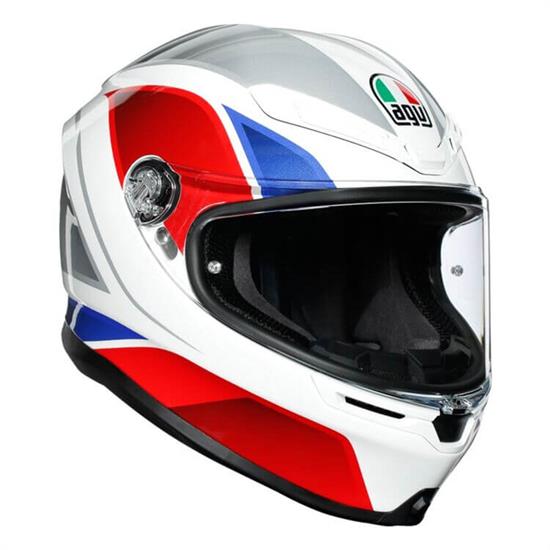 AGV KASK/K6 ECE MULTI MPLK HYPHEN WHT/RED/BLUE