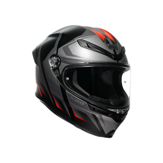 AGV KASK/K6 S MPLK KARVE MATT BLK GREY RED