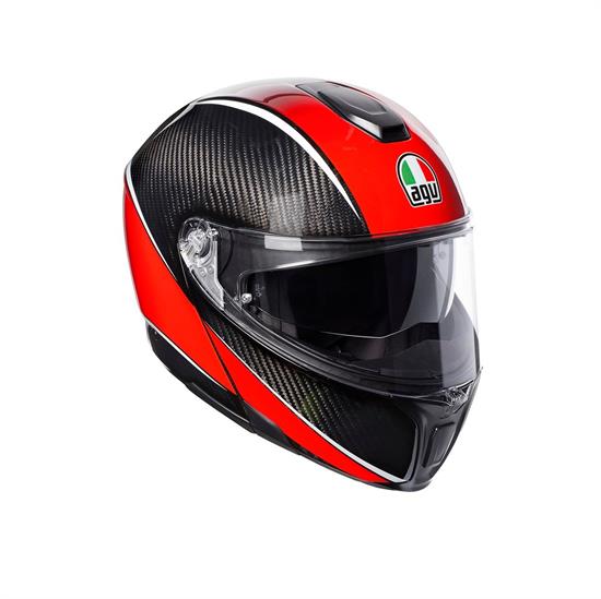 AGV KASK/SPORTMODULAR MULTI PLK AERO CARB.RED