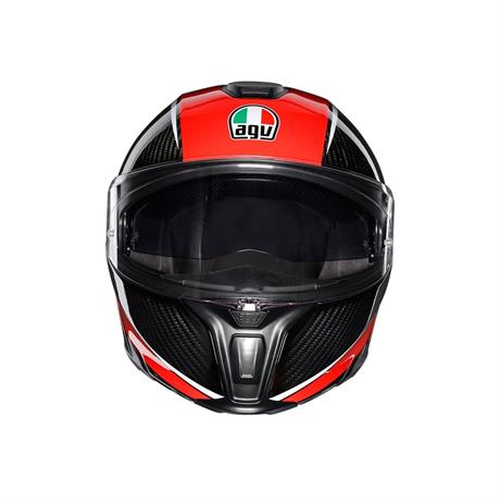 AGV KASK/SPORTMODULAR MULTI PLK AERO CARB.RED