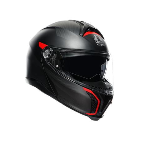 AGV KASK/TOURMODULAR MLT FREQUENCY MATT GUN METAL RED