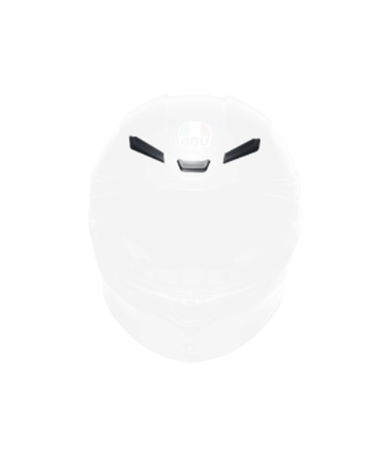 AGV-KIT FRONT VENTS EXTERNAL PART K6 MATT BLACK