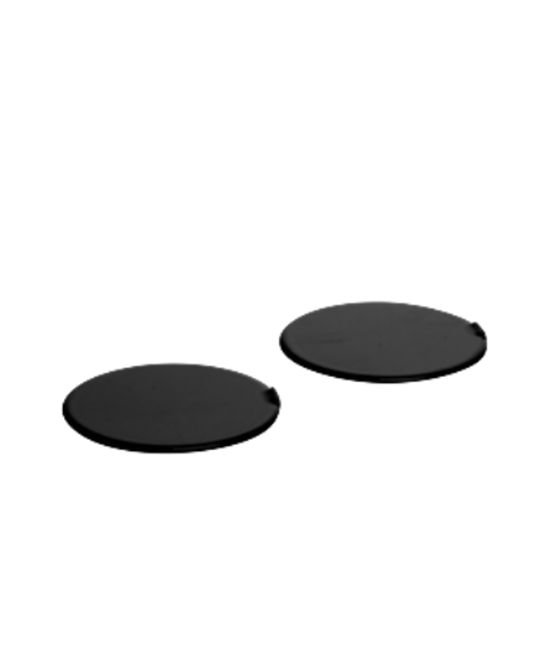AGV/PAINTED SCREW COVERS ORBYT BLACK GLOSSY NONE