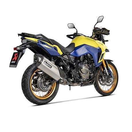 AKRAPOVIC S-S8SO1-HAFT SUZUKI V-STROM 800DE (22-25) SLIP-ON LINE (TITANIUM) EGZOZ