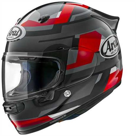 ARAI KASK-QUANTIC ABSTRACT RED