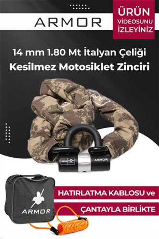 ARMOR/ARM.MILI.SERIES ÇELİK ZİNCİR 14MM*1.80MT+UB
