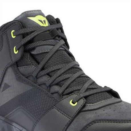 DAINESE AYAKKABI/ SUBURB D-WP SHOES BLACK/CAMO/ACID YELLOW