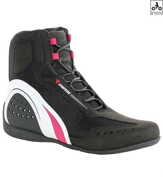 DAINESE AYKB/MOTORSHOE AIR LDY JB BLK WHT FUCH