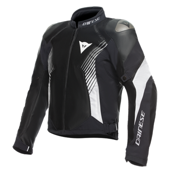 DAINESE CEK/ SUPER RIDER 2 ABSOLUTESHELL JACKET BLACK BLACK WHITE