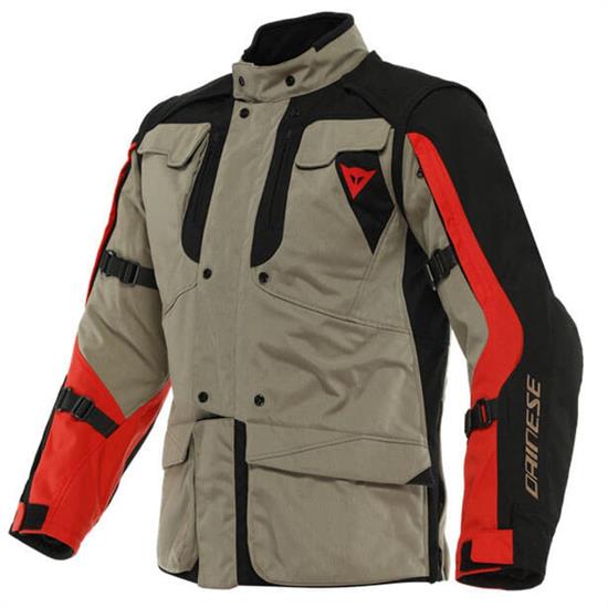 DAINESE CEKET/ ALLIGATOR TEX JACKET WALNUT BLACK LAVA-RED