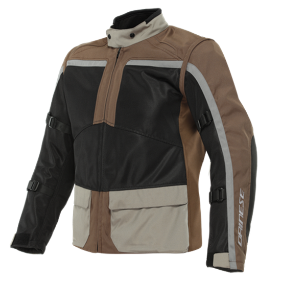 DAINESE CEKET/ OUTLAW TEX JACKET BLACK CARAFE WALNUT CHARCOAL GRAY
