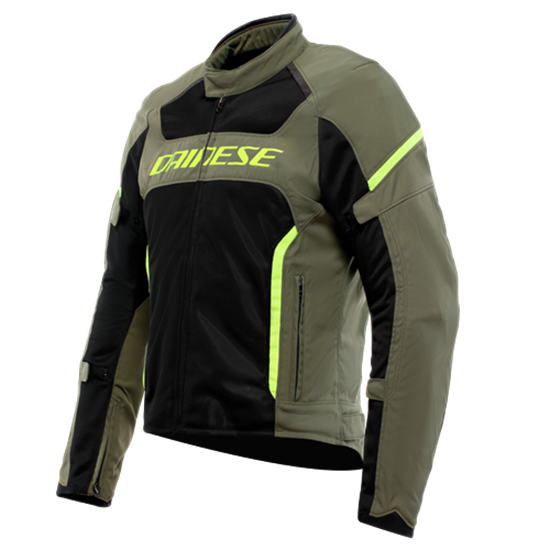DAINESE CEKET/AIR FRAME 3 TEX JACKET ARMY GREEN / BLACK/FLUO/