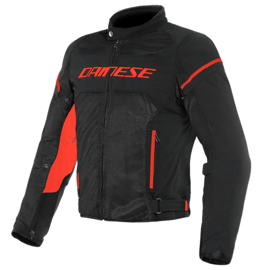 DAINESE CEKET/AIR FRAME D1 TEX BLK BLK RED FLUO