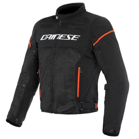 DAINESE CEKET/AIR FRAME D1 TEX BLK WHT FLUO RED