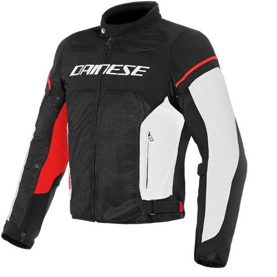 DAINESE CEKET/AIR FRAME D1 TEX JACKET BLK WHT RED