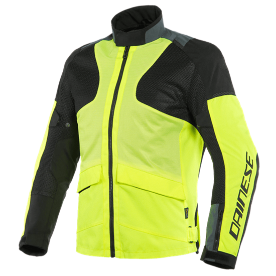 DAINESE CEKET/AIR TOURER TEX FLUO YELLOW EBONY BLK