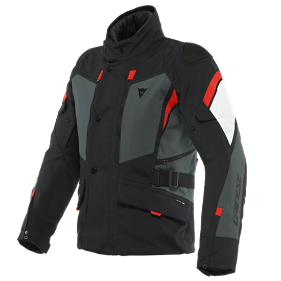 DAINESE CEKET/CARVE MASTER 3 G.TEX BLK EBONY LAVA-RED